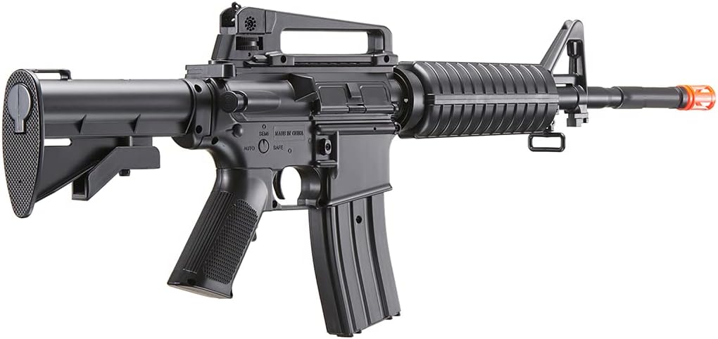Airsoft Gun M4A1 Boys Automatic Electric AEG Airsoft Rifle with Two Airsoft Magazine (Battery Included)-WellFire
