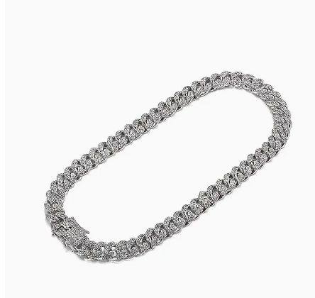 Men's Exaggerated Funky Artificial Diamonded Hip Hop Cuban Necklace