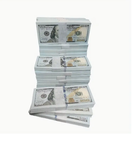Handmade Paper Money Bouquet Craft Supplies, 100 USD Prop Money, Fake Cash for Film, TV, Weddings, Party Decorations, Art Projects - No Electricity Needed, Featherless Paper Material