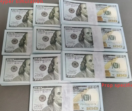 Handmade Paper Money Bouquet Craft Supplies, 100 USD Prop Money, Fake Cash for Film, TV, Weddings, Party Decorations, Art Projects - No Electricity Needed, Featherless Paper Material