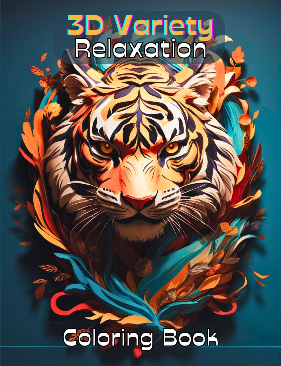 3D Variety Relaxation Coloring Book