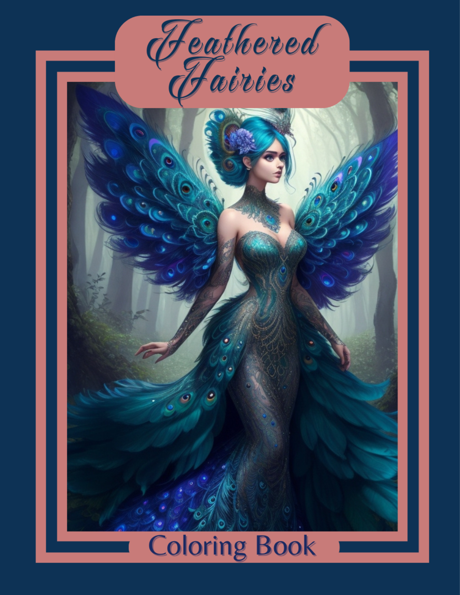 Feathered Fairies Coloring Book