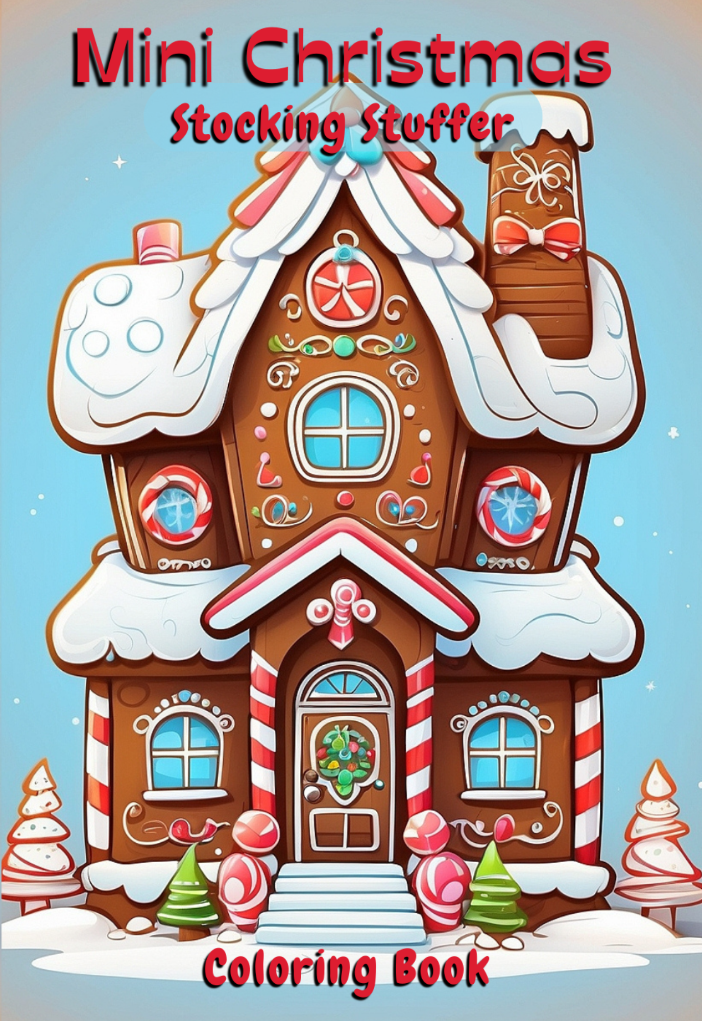 Mini Christmas Stocking Stuffer Coloring Book