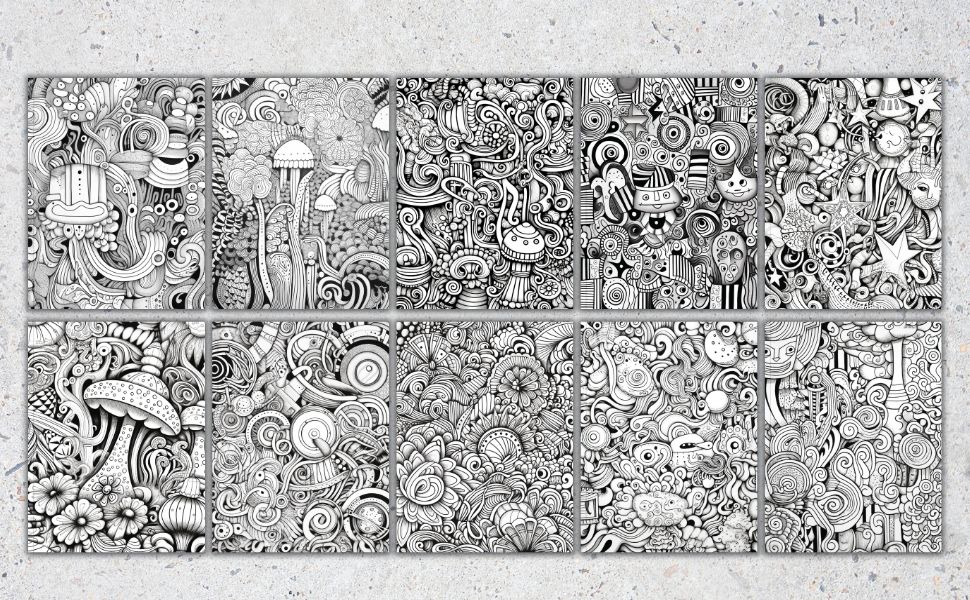 Playful Patterns Relaxation Coloring Book