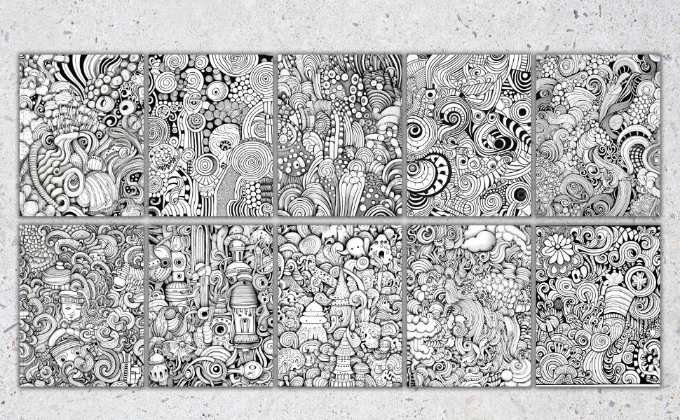 Playful Patterns Relaxation Coloring Book