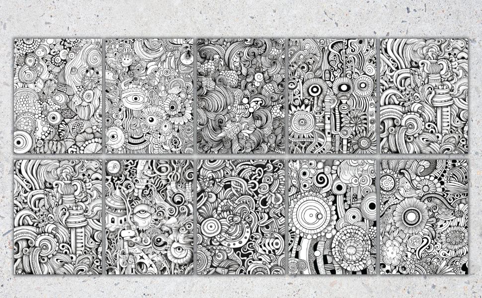 Playful Patterns Relaxation Coloring Book