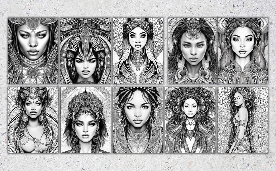 Goddess Of The Nile Coloring Book Volume 2