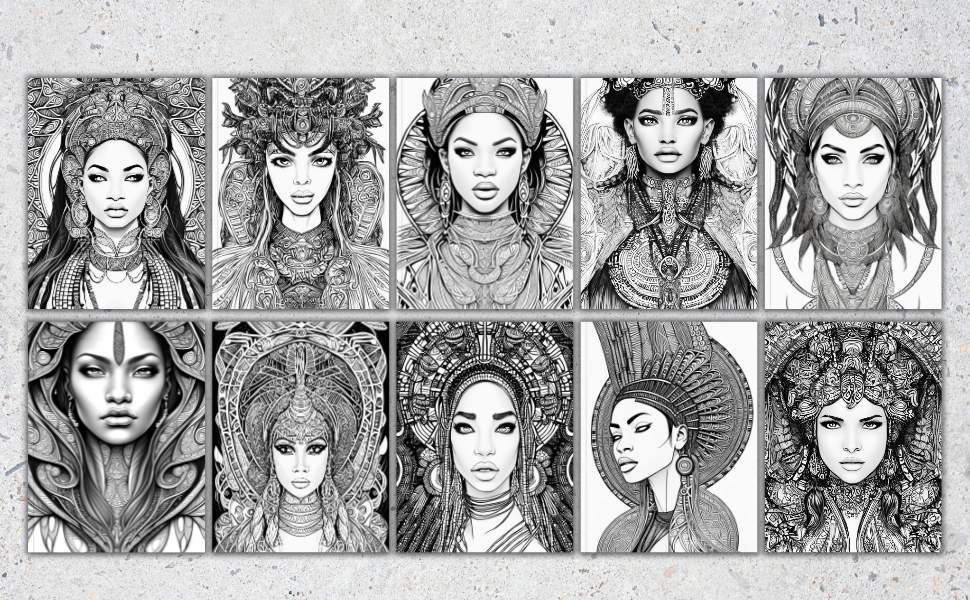 Goddess Of The Nile Coloring Book Volume 2