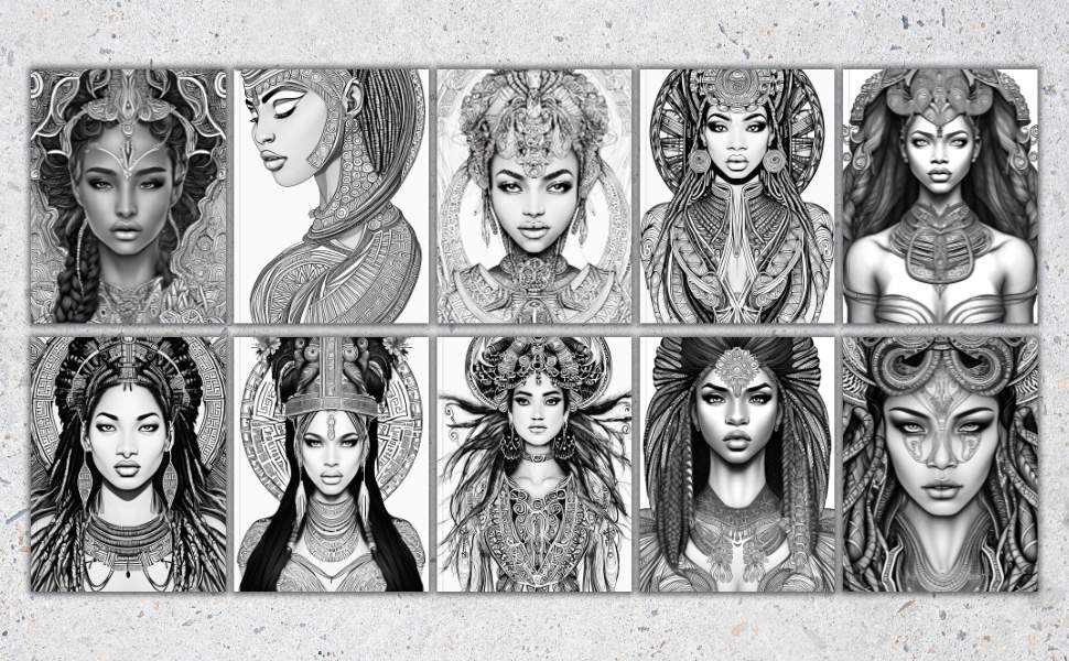 Goddess Of The Nile Coloring Book Volume 2
