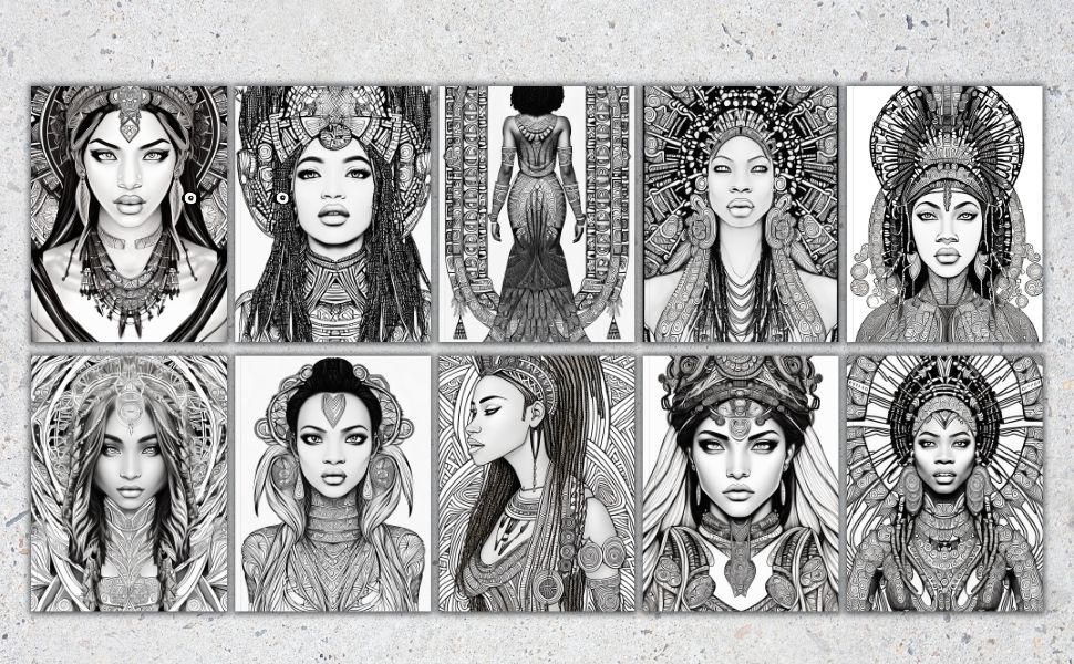 Goddess Of The Nile Coloring Book Volume 1