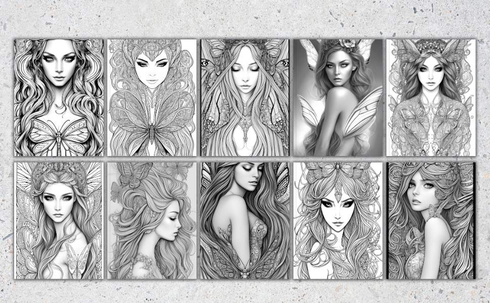 Butterflied Beauties Coloring Book