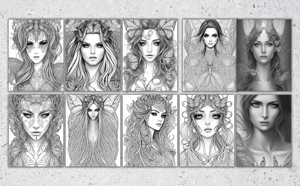 Butterflied Beauties Coloring Book