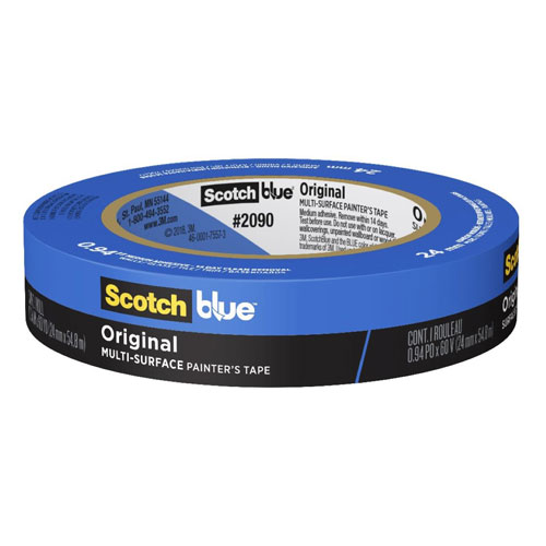 ScotchBlue  2090 3M Cinta adhesiva profesional para pintar, azul