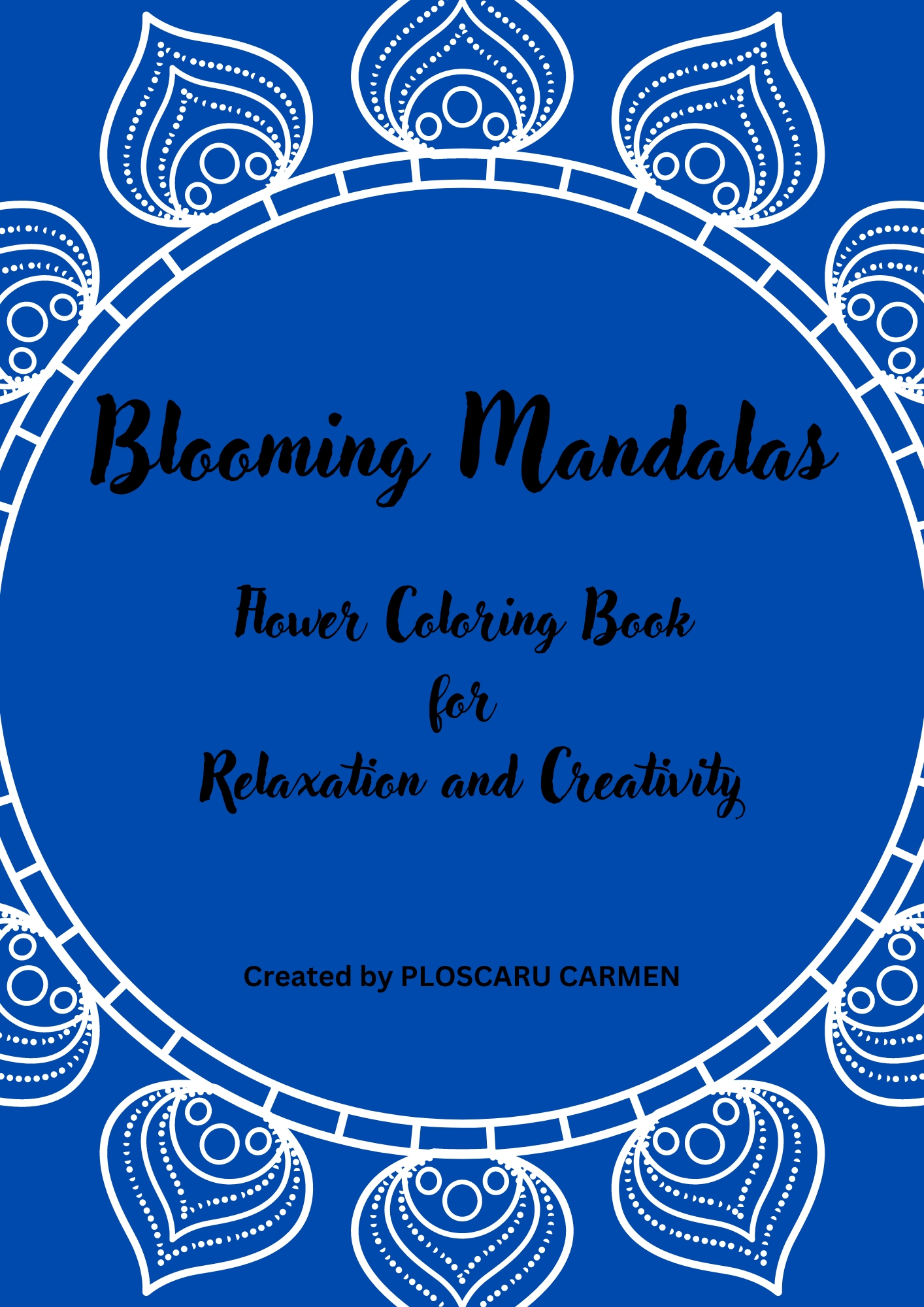 Blooming Mandalas- flower coloring book
