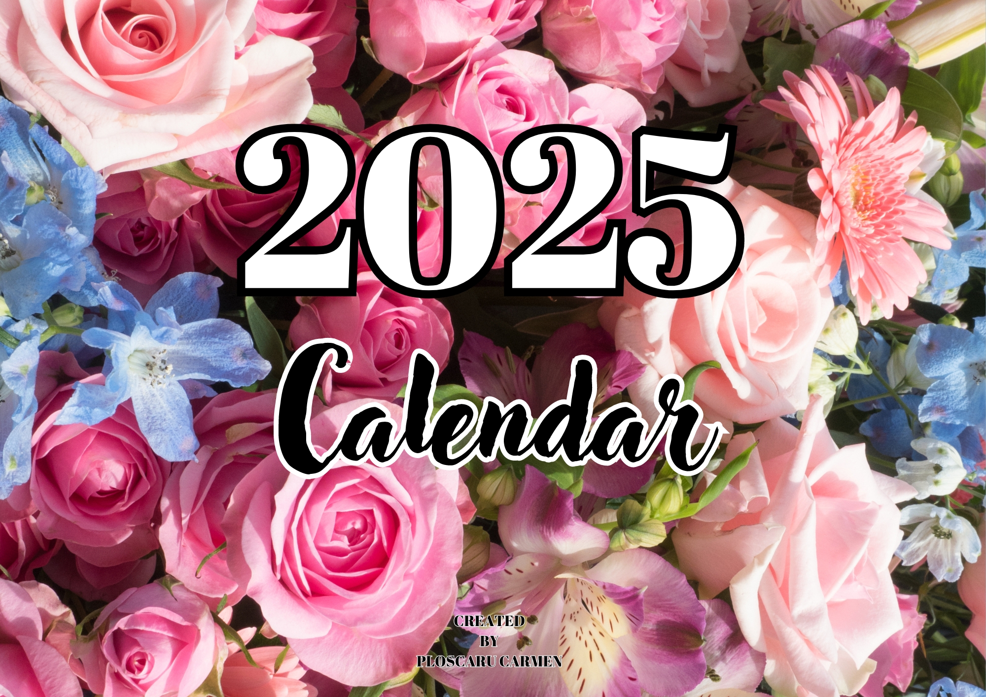 floral calendar 2025