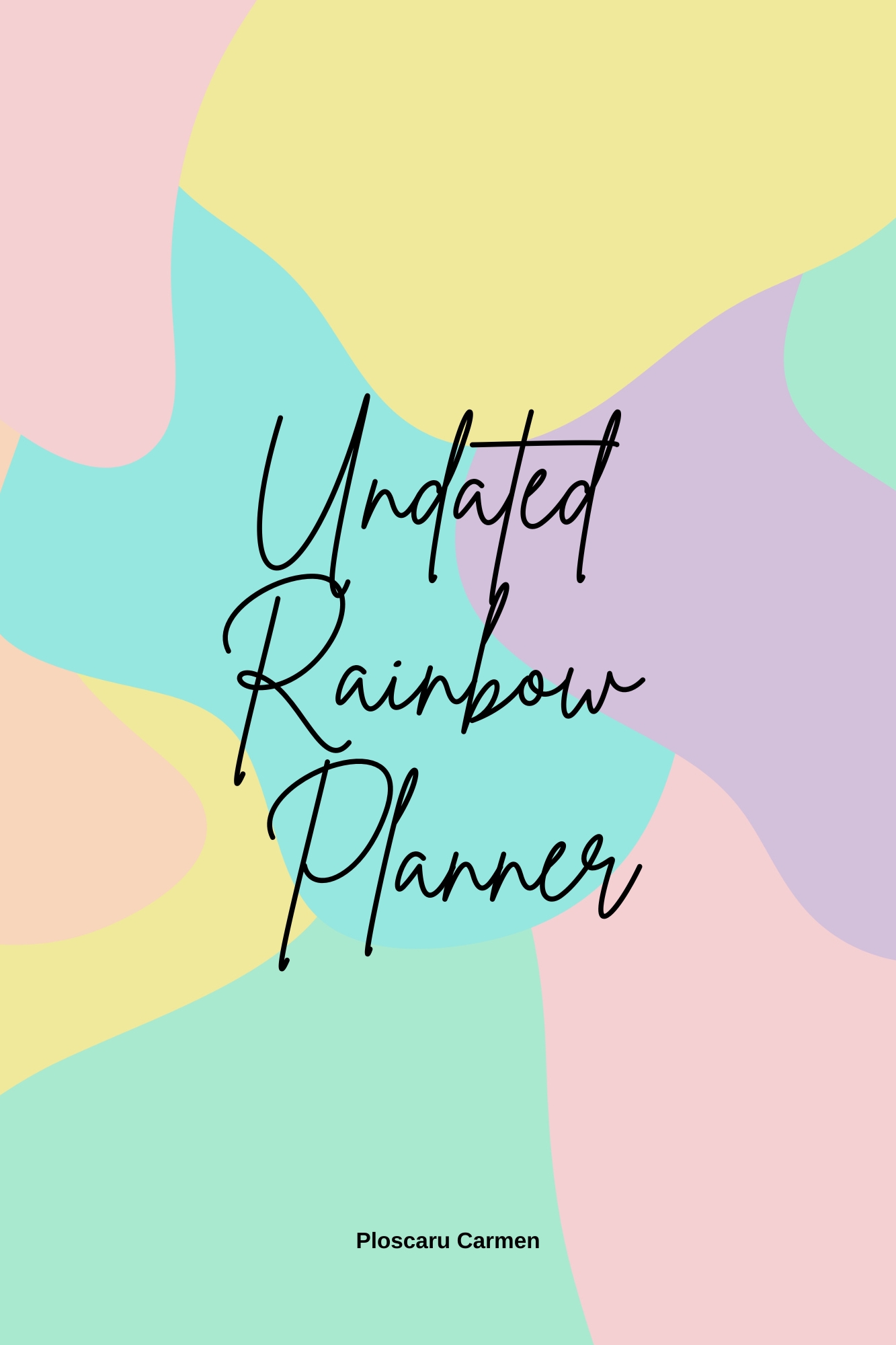 Undated Rainbow Planner