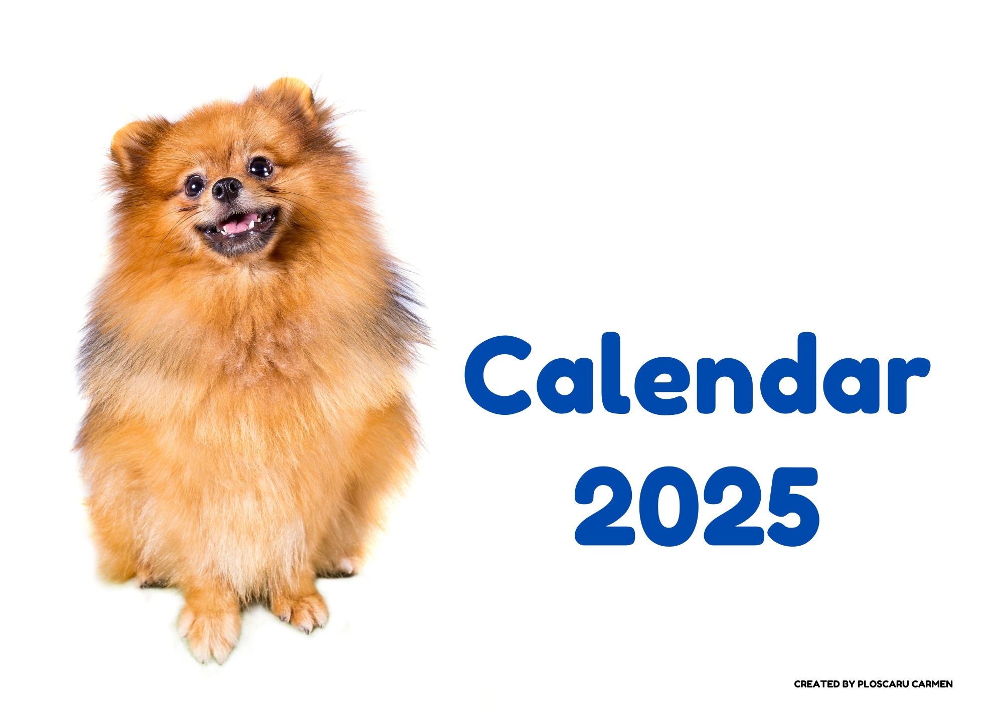 Puppies calendar 2025