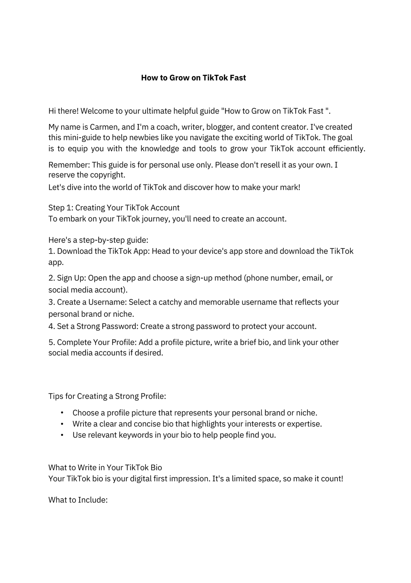 How to Grow on TikTok Fast  - Guide