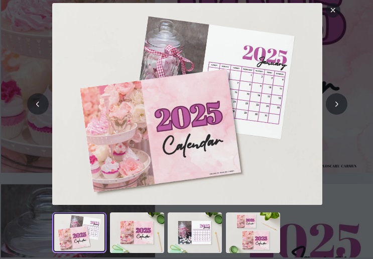 Pink Sweets Calendar 2025