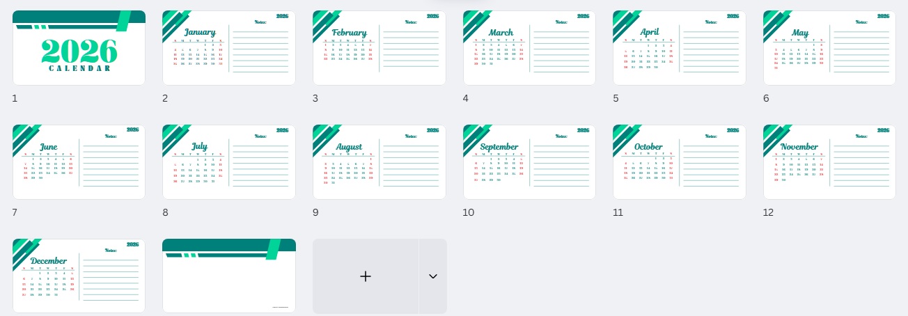 Minimalist Calendar 2026 