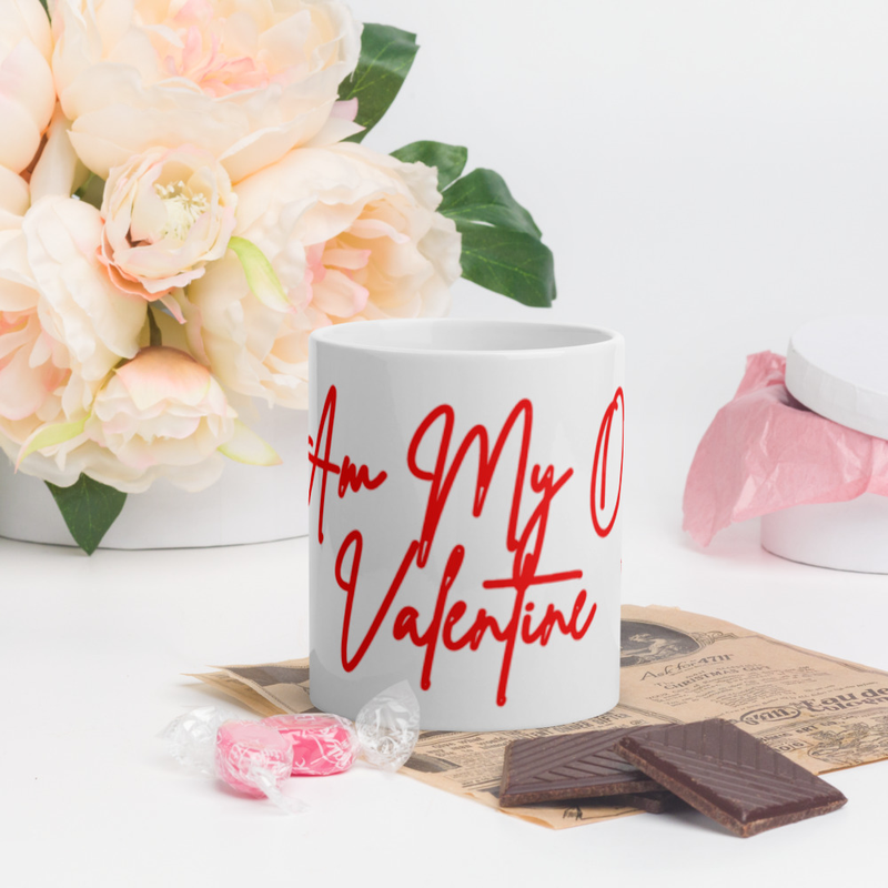 Self-Love Ceramic Mug – “I Am My Own Valentine” 