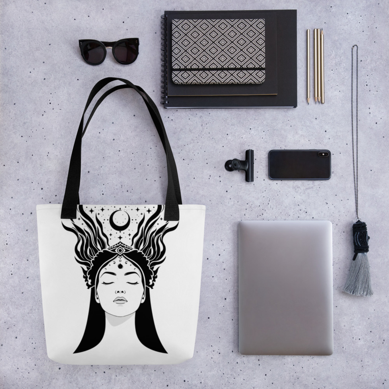 Divine Feminine Tote Bag – Energy Remembers What Words Forget