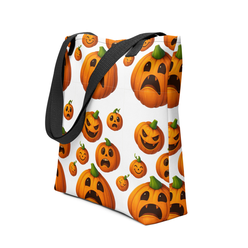 Halloween Pumpkins All-Over Print Tote Bag 