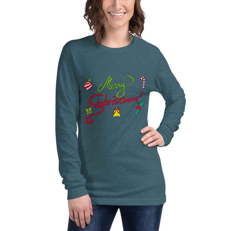 Women’s Merry Christmas Long Sleeve Tee