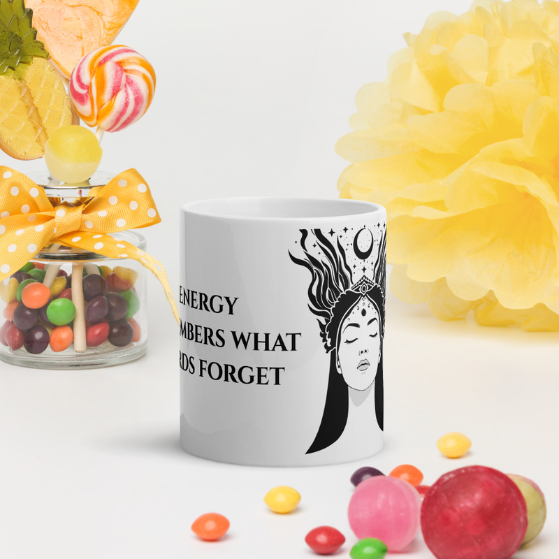 Divine Feminine Mug – Energy Remembers What Words Forget