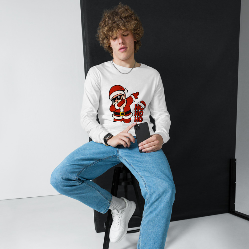 Cool Santa Ho Ho Ho Unisex Long Sleeve Tee