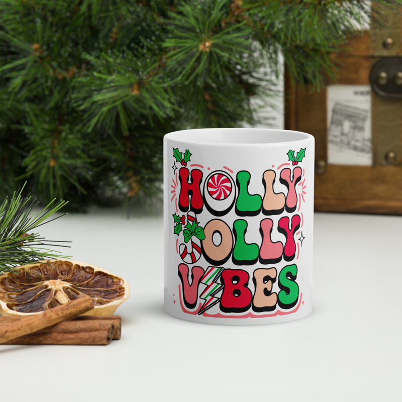 Holly Jolly Vibes Mug
