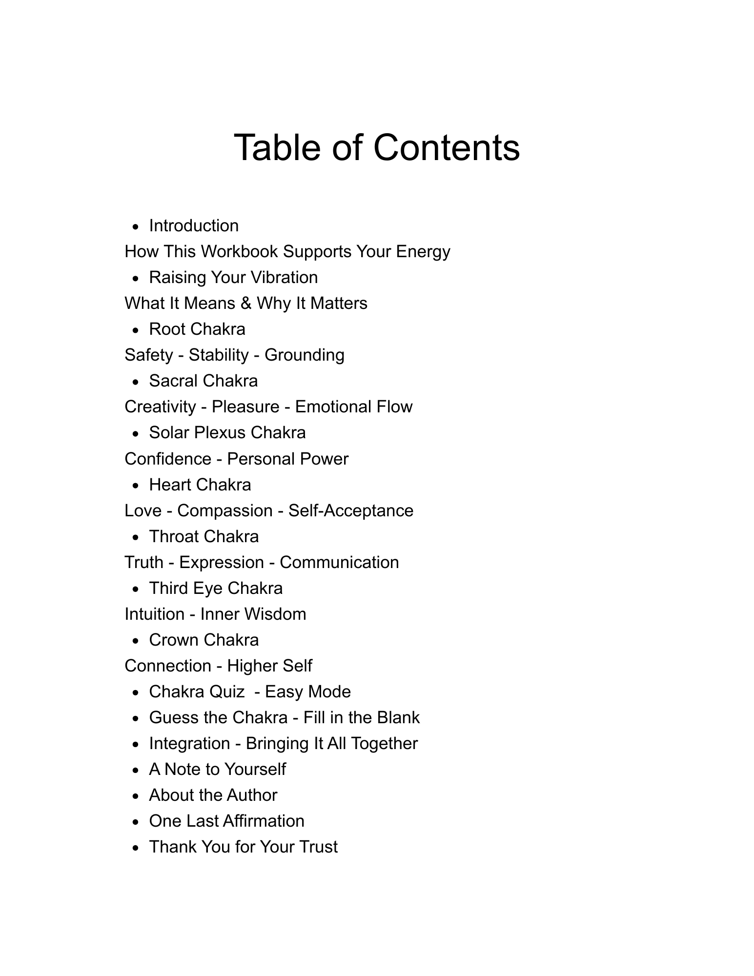 An Affirmations & Journaling Workbook for Chakra Alignment