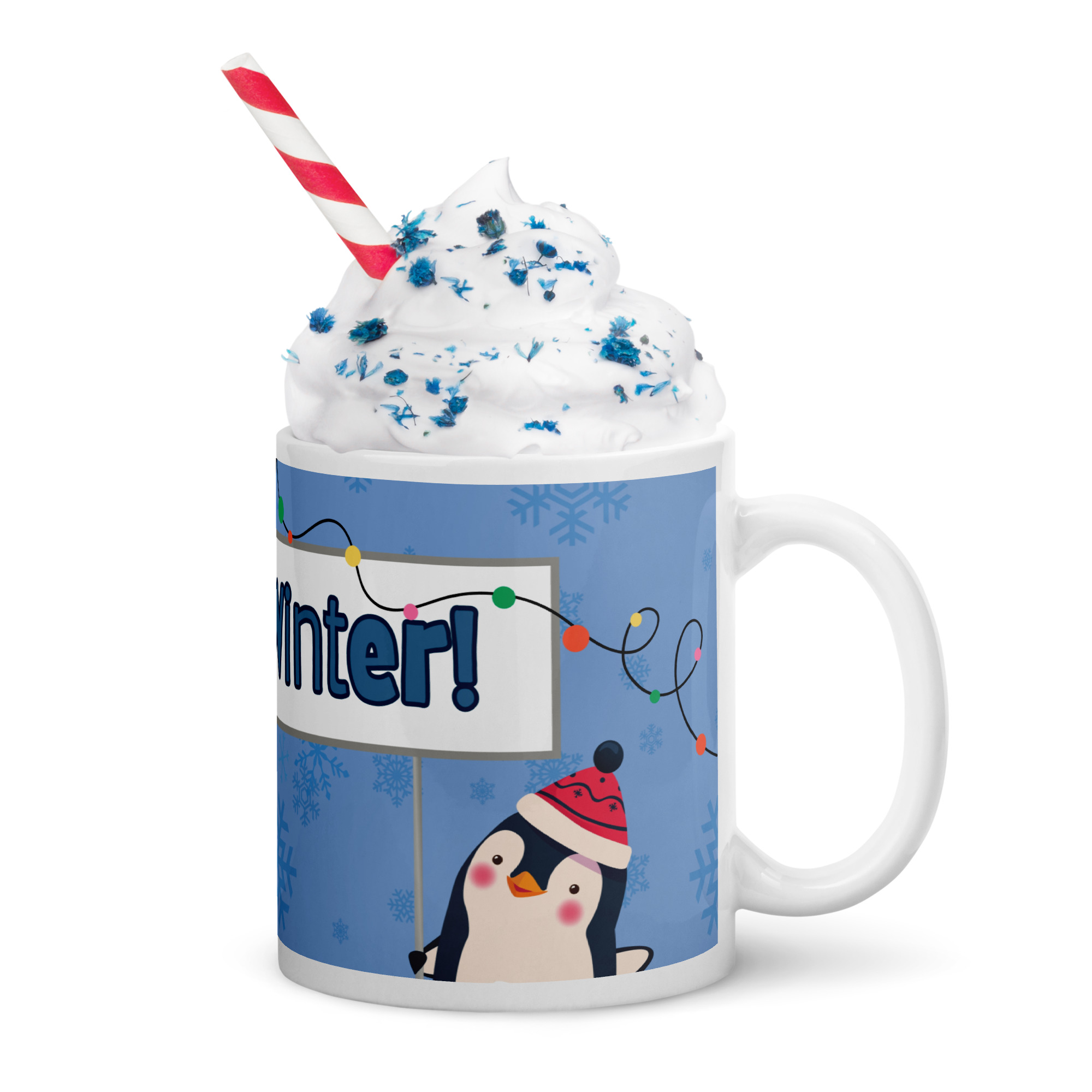 Hello Winter Penguin Mug