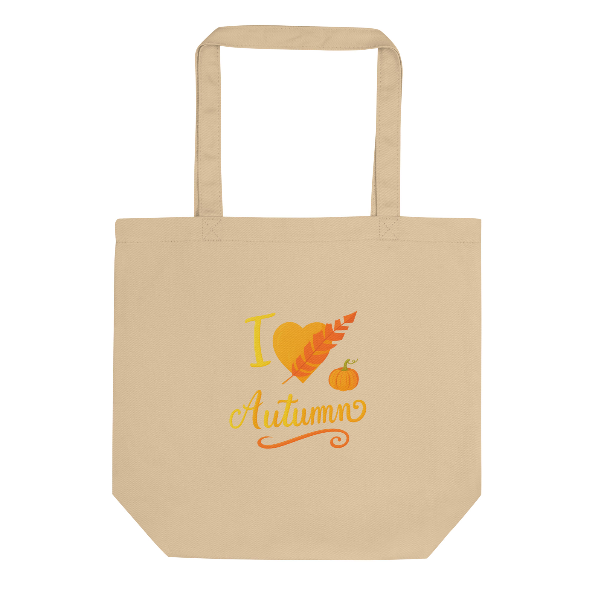 “I Love Autumn” Organic Cotton Tote Bag