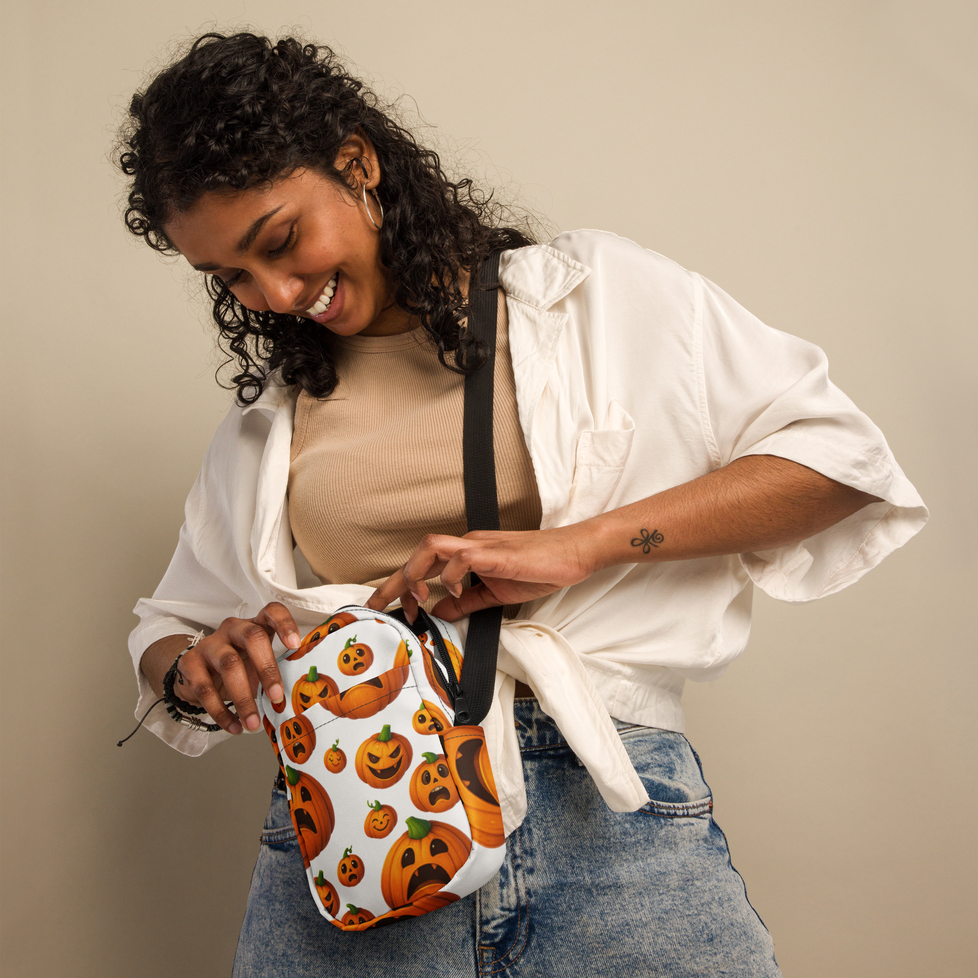 Halloween Pumpkins Crossbody Bag 