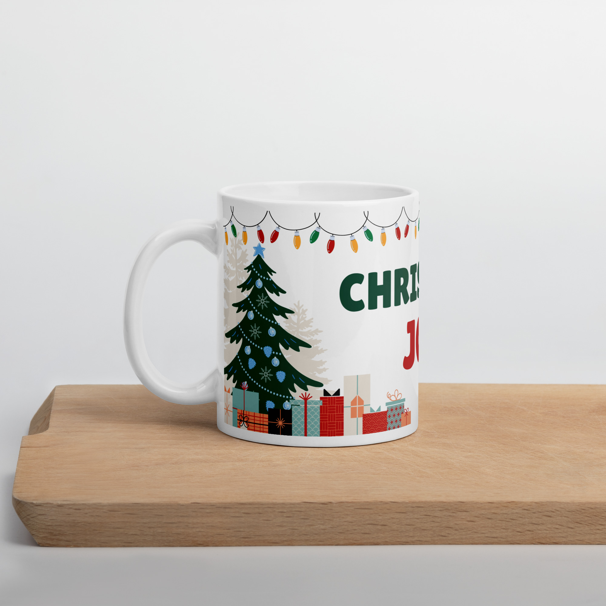  Christmas Joy  white Ceramic Mug