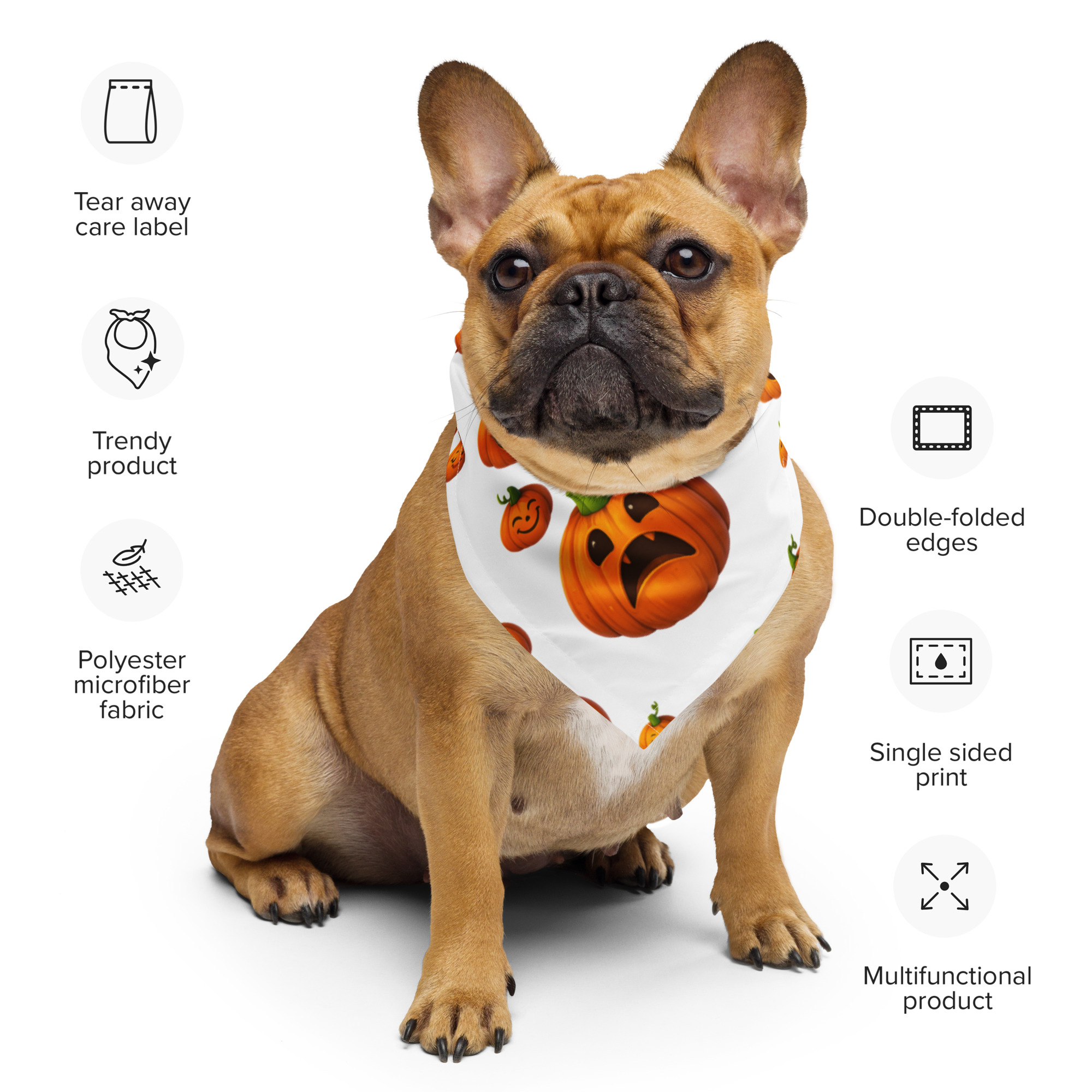 Halloween Pumpkins All-Over Print Bandana