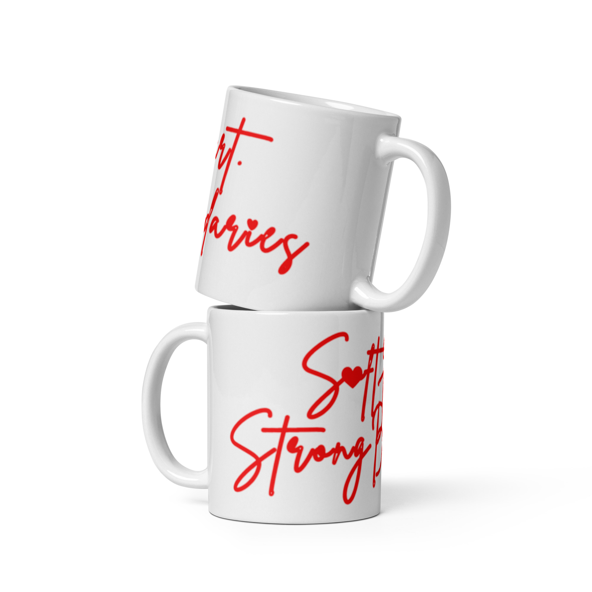 Self-Love Ceramic Mug – “Soft Heart. Strong Boundaries.” 