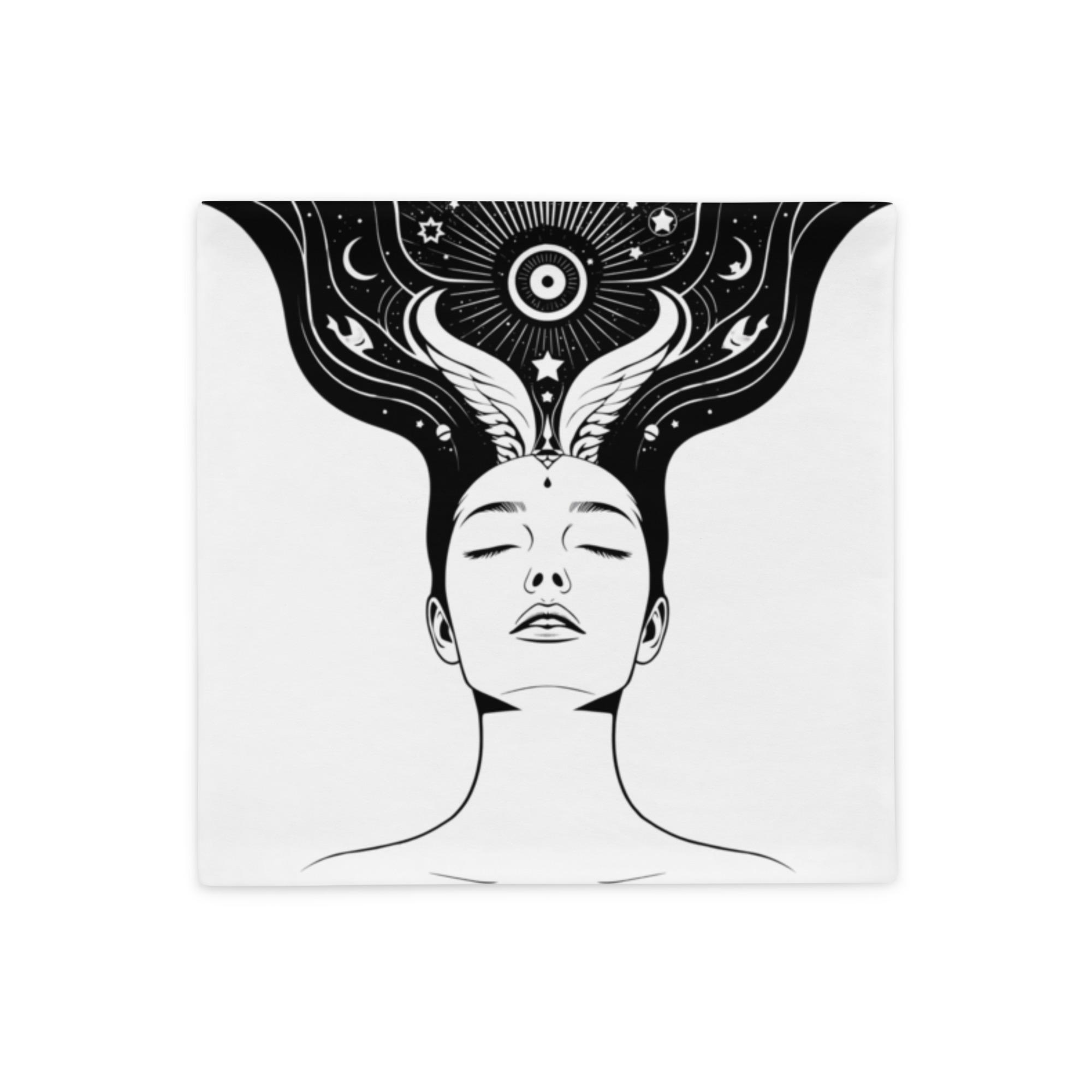 Divine Feminine Pillow Case – She Who Trusts the Unseen Becomes Unstoppable