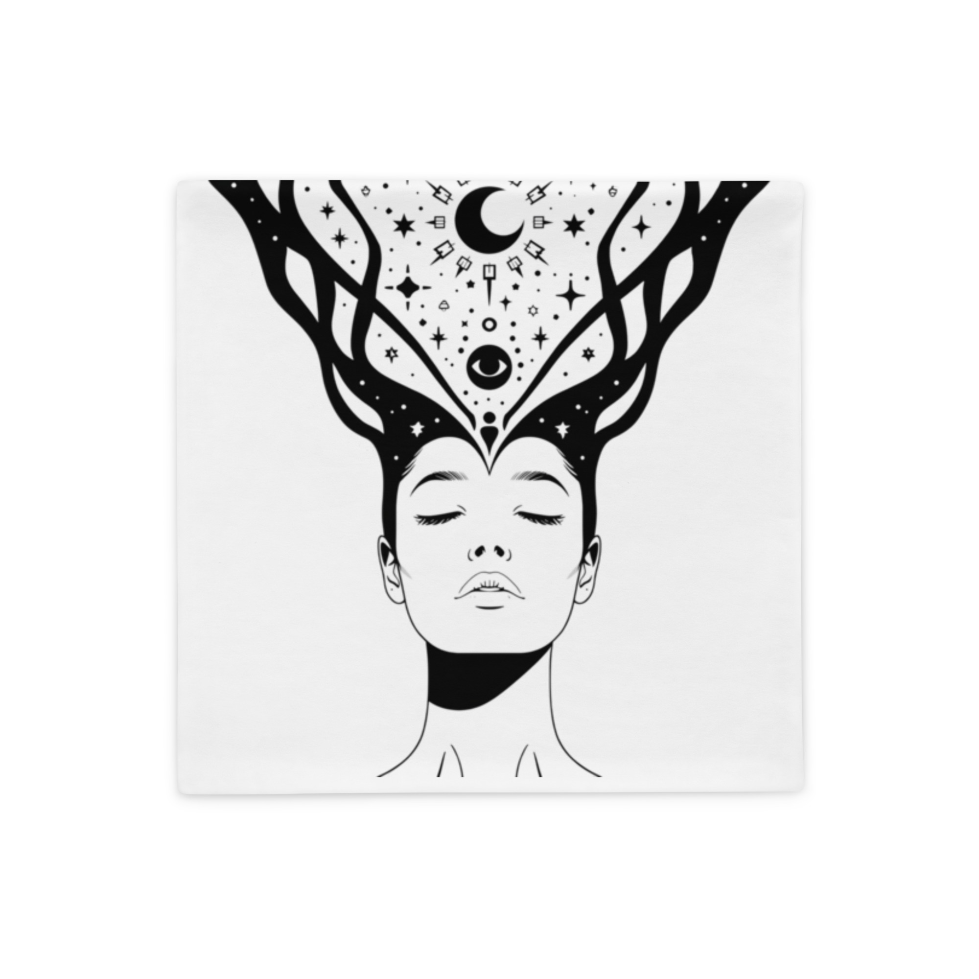 Divine Feminine Pillow Case – The Universe Listens When I Exhale Truth