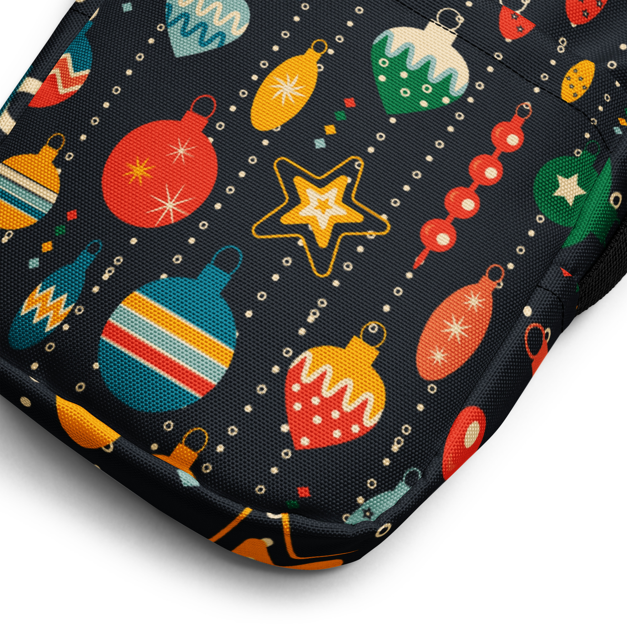 Retro Christmas Ornament Crossbody Bag 