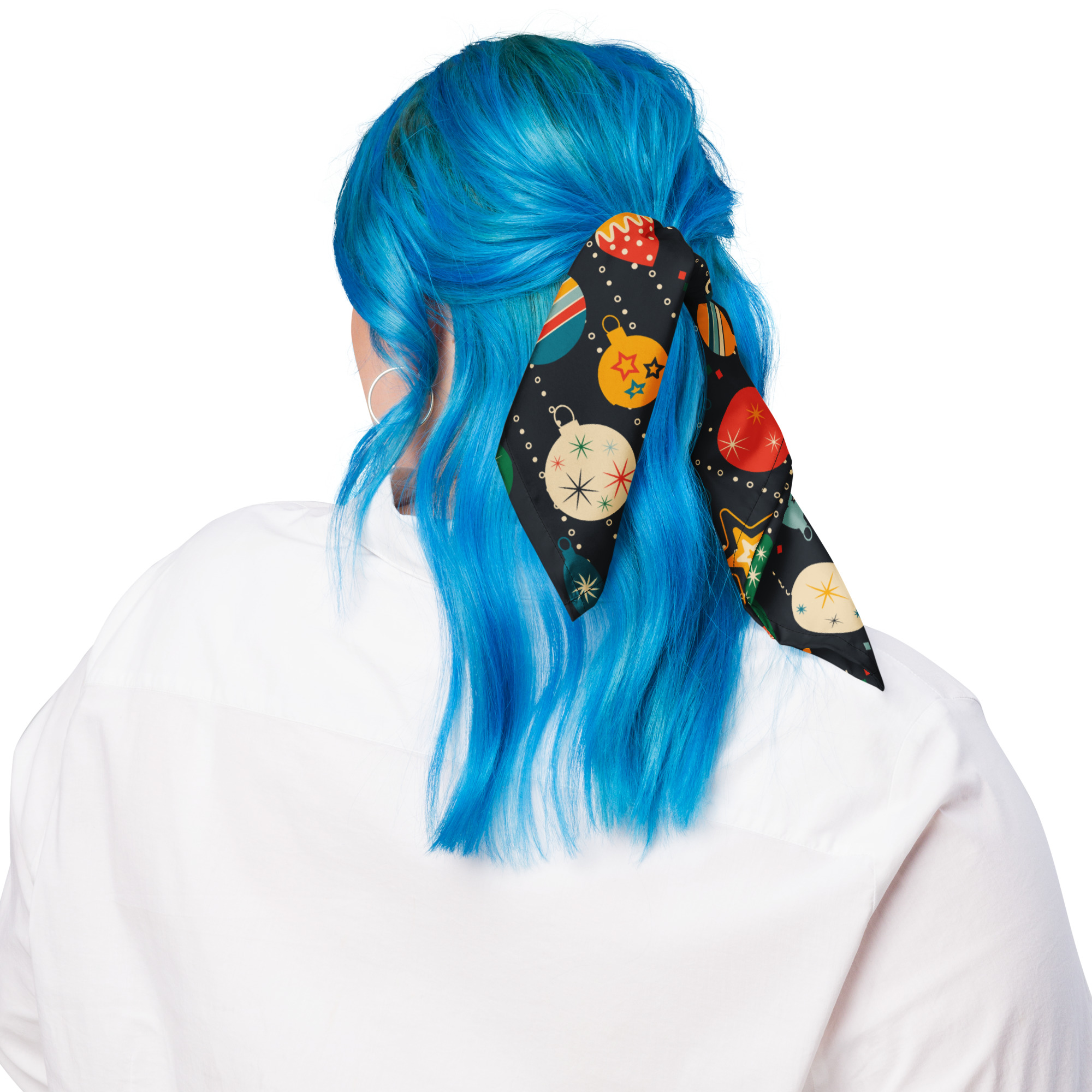 Retro Christmas Ornaments Bandana – Unisex