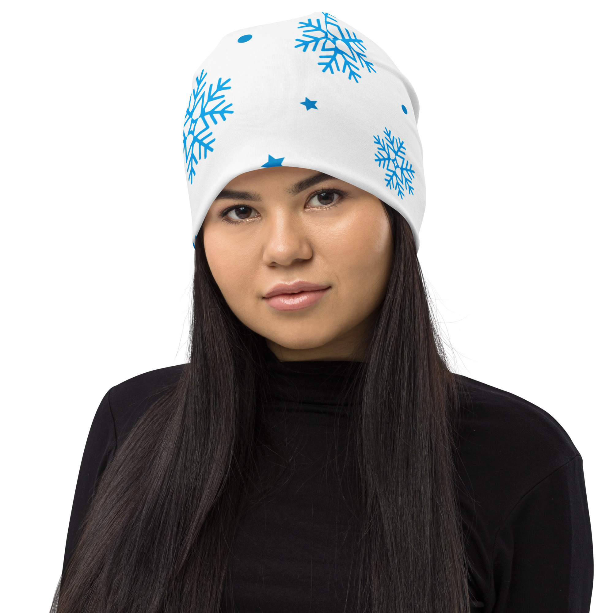 Blue Snowflakes Unisex Beanie