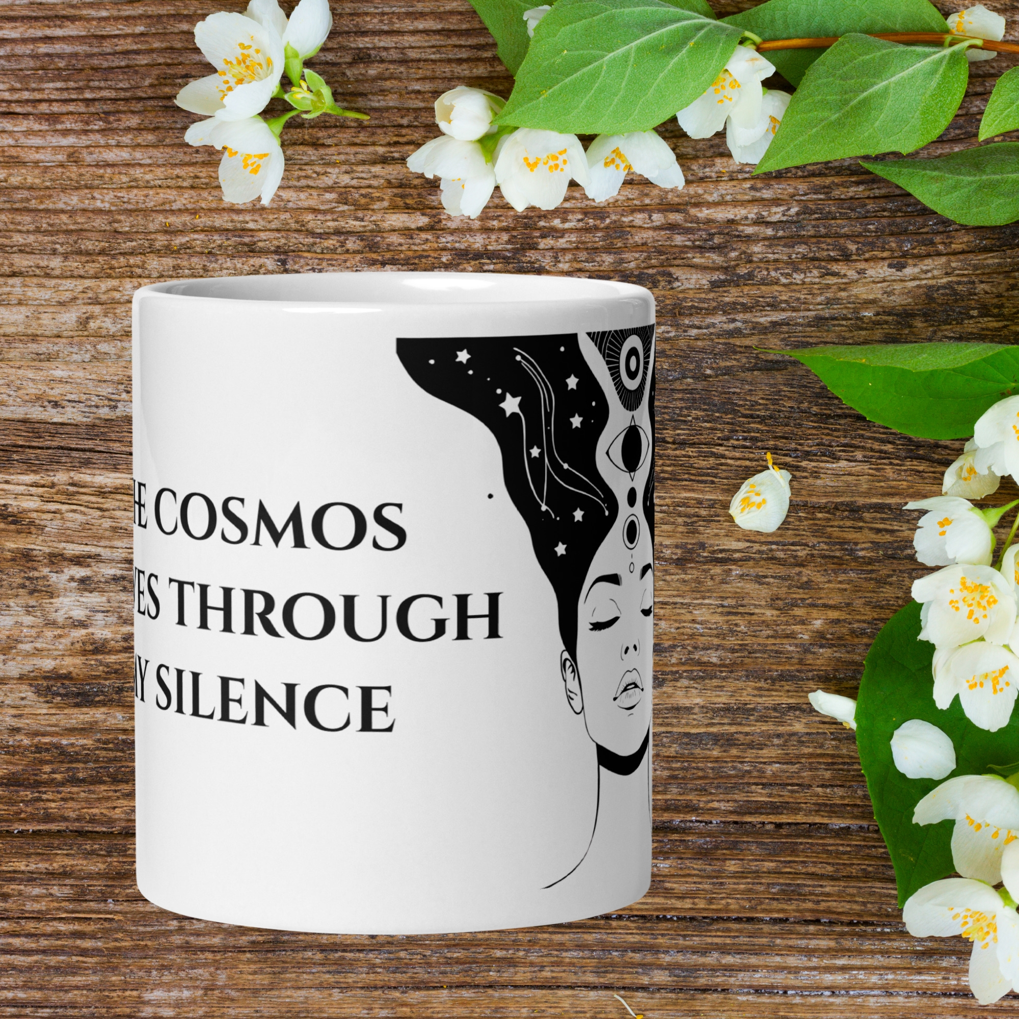 Divine Feminine Mug – The Cosmos Moves Through My Silence