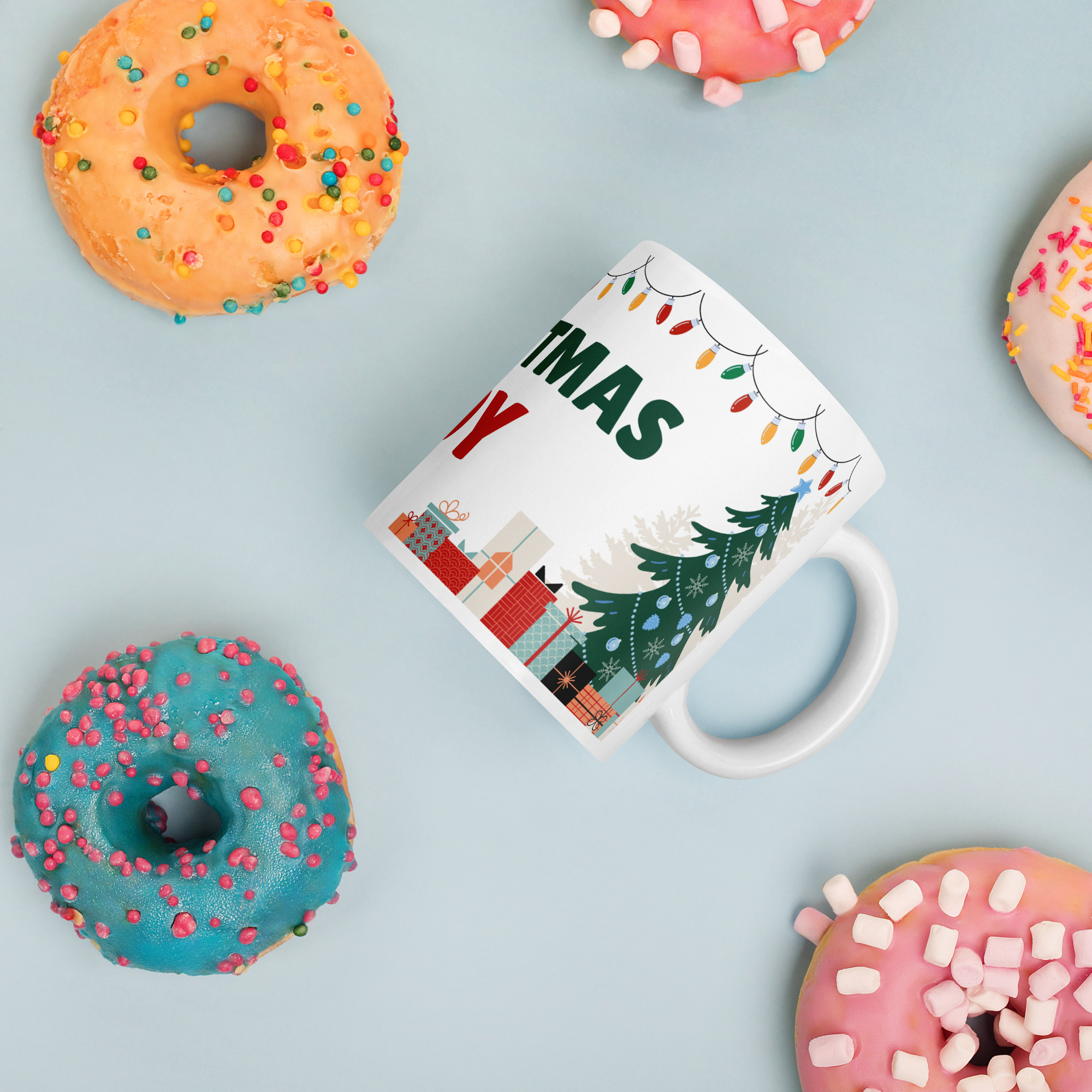  Christmas Joy  white Ceramic Mug