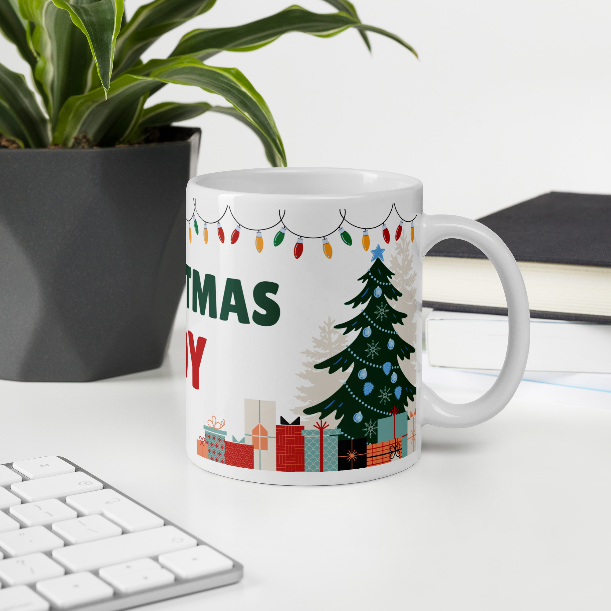  Christmas Joy  white Ceramic Mug