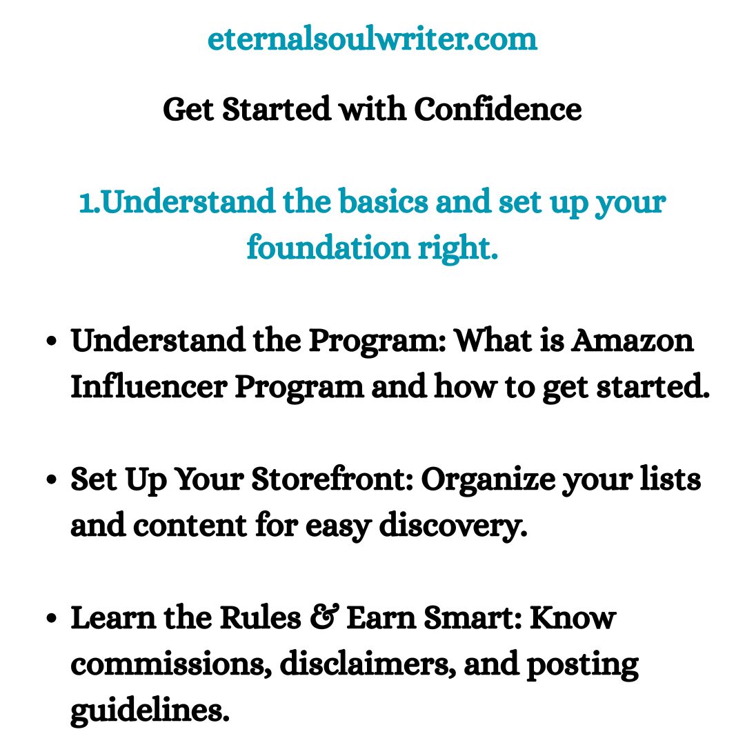 Amazon influencer Coaching for single women - basic package