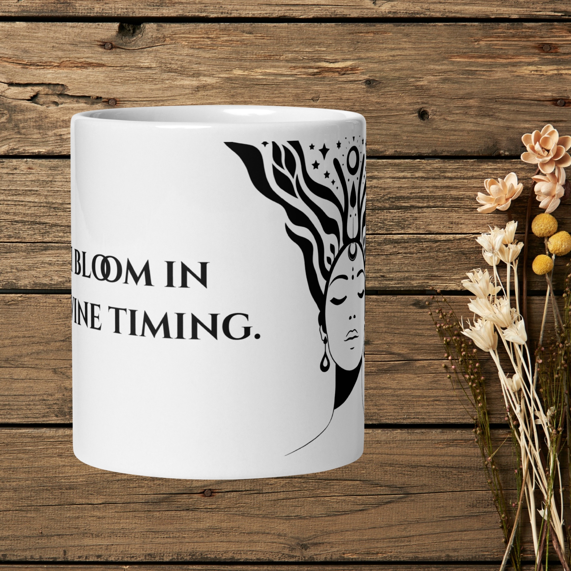 Divine Feminine Mug – I Bloom in Divine Timing