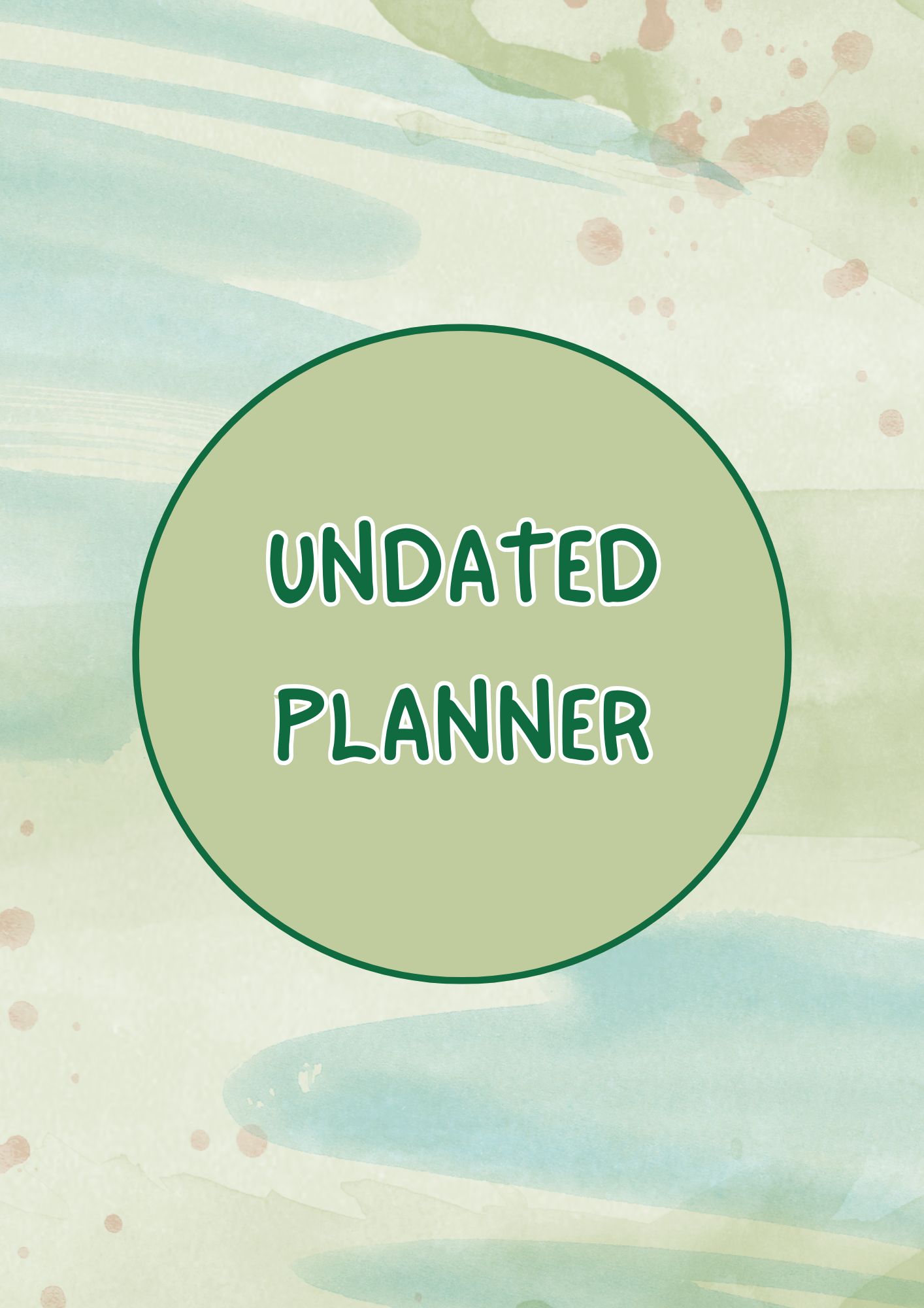 Undated Lime Planner
