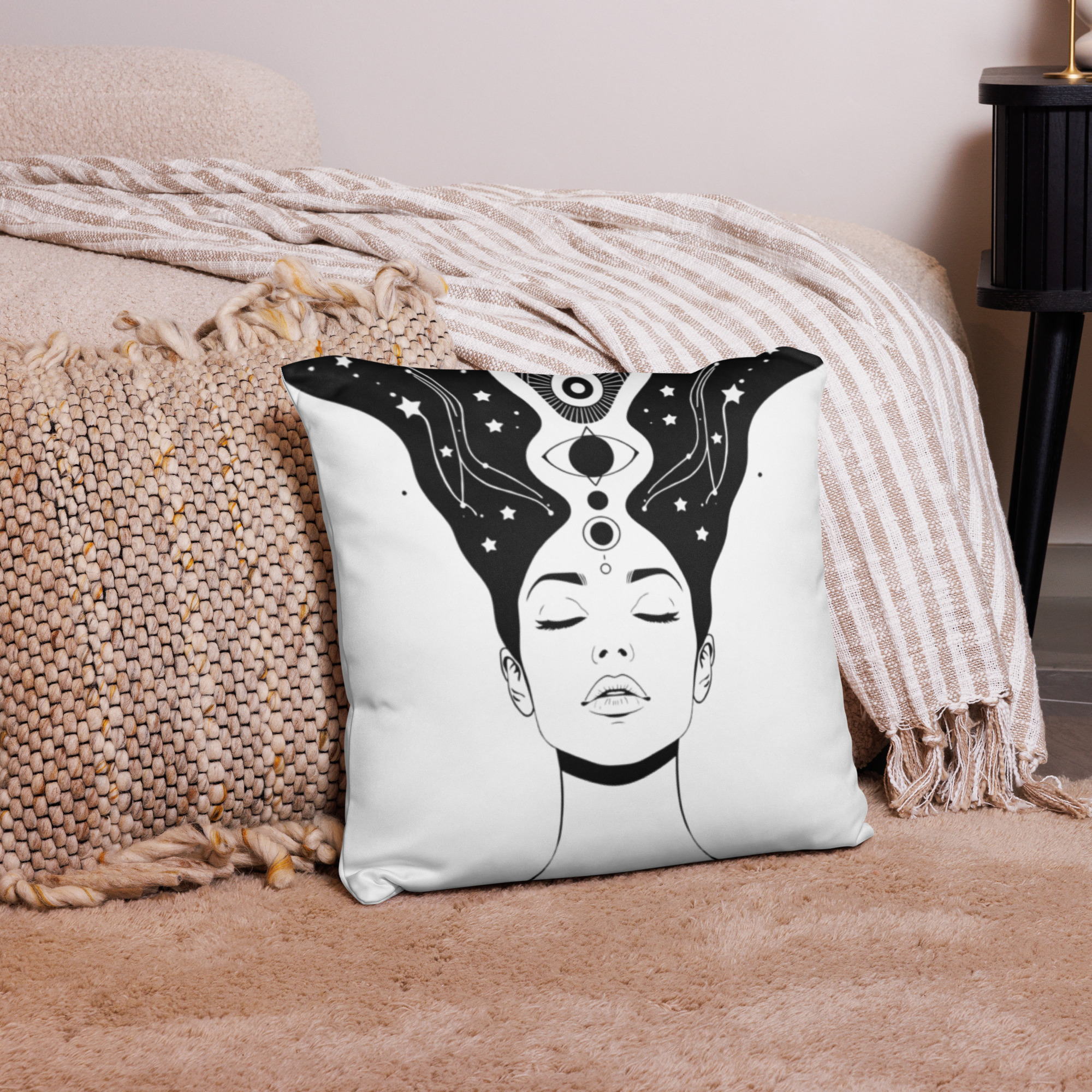 Divine Feminine Pillow Case – The Cosmos Moves Through My Silence